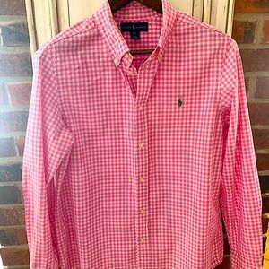 Boys Polo Ralph Lauren Pink checked dress shirt XL